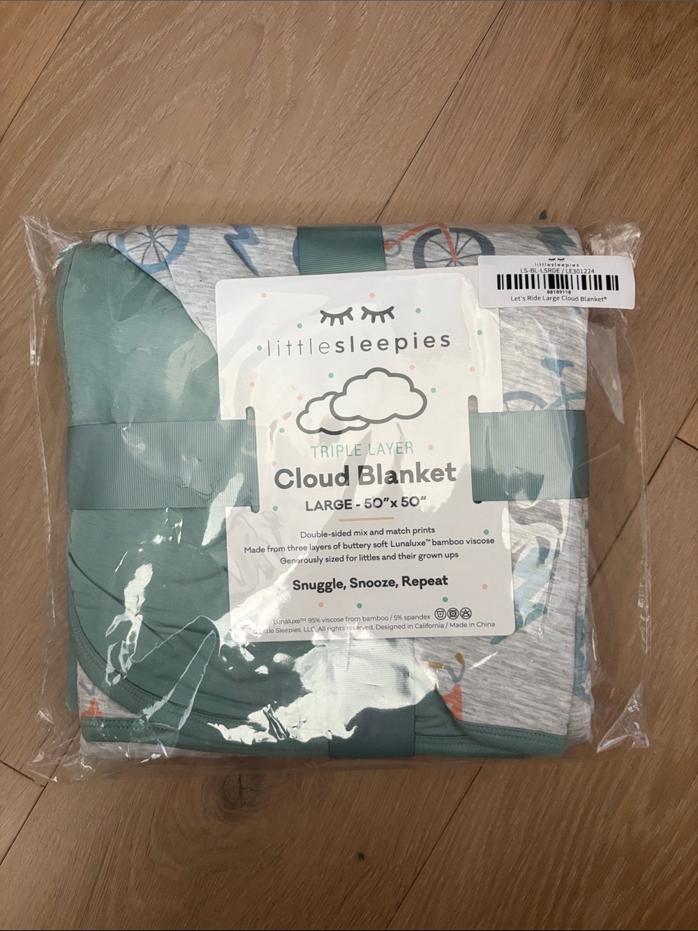 Little Sleepies Let’s Ride cloud blanket
